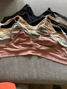 Kindredu Bravely Nursing Bralette Set - Dusty Rose, Black, Cream, Gray